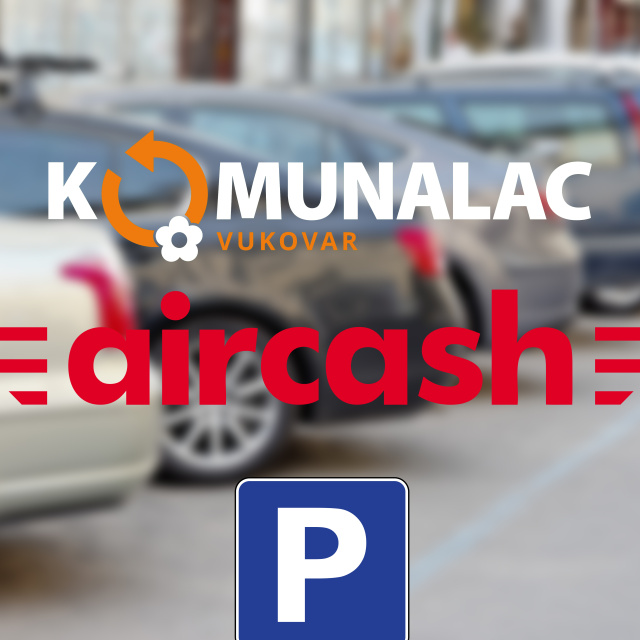 Od danas plaćanje parkinga u Vukovaru i putem Aircash aplikacije